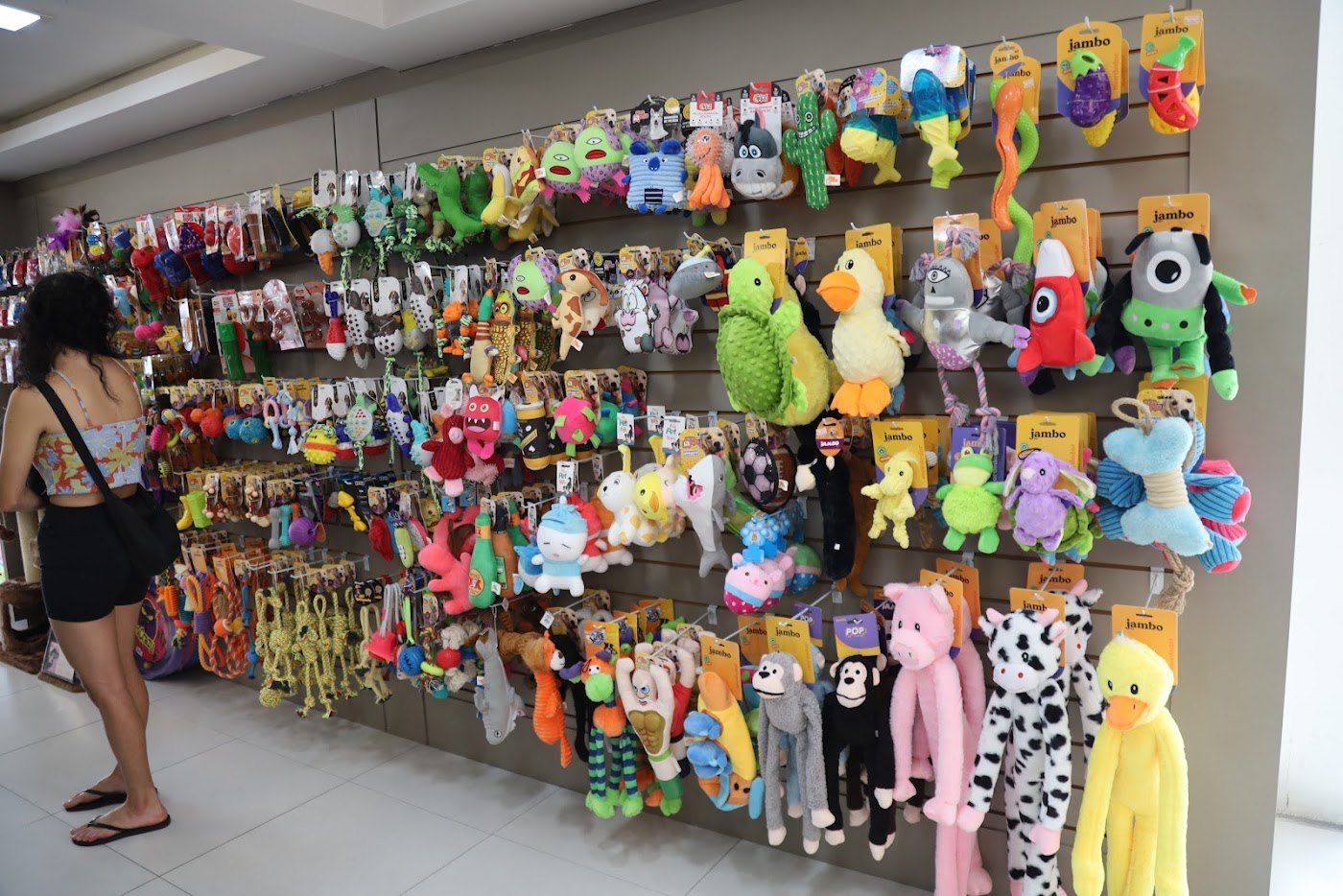 Parede de brinquedos